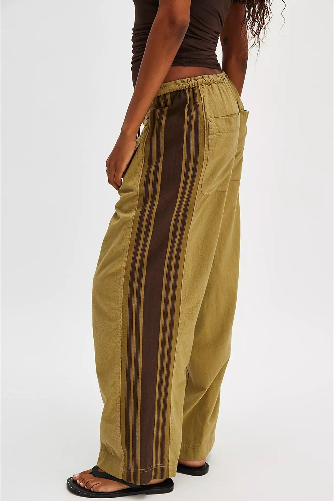 Women's Airy Loose Casual Jogging Pants with Side Stripes – Lounge Pants