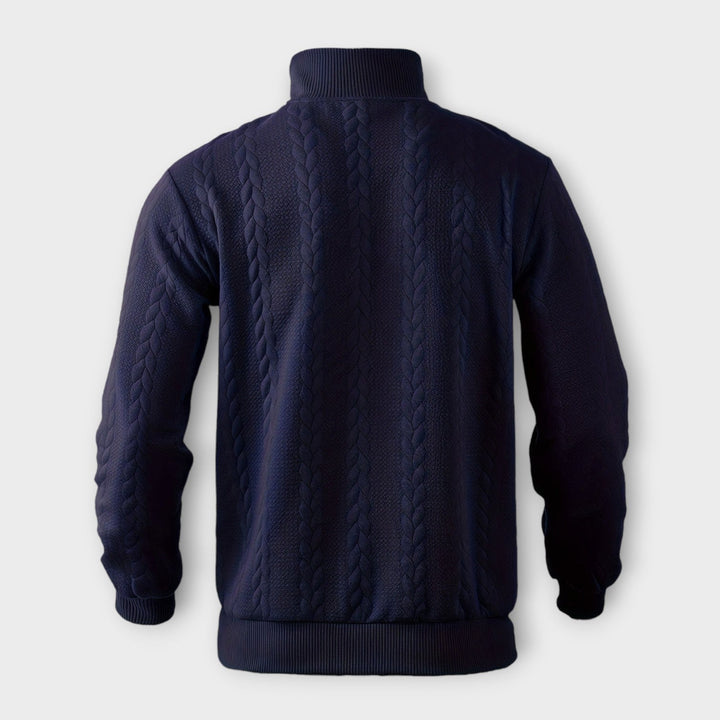 Randall | élégant Pull à demi-zip vintage