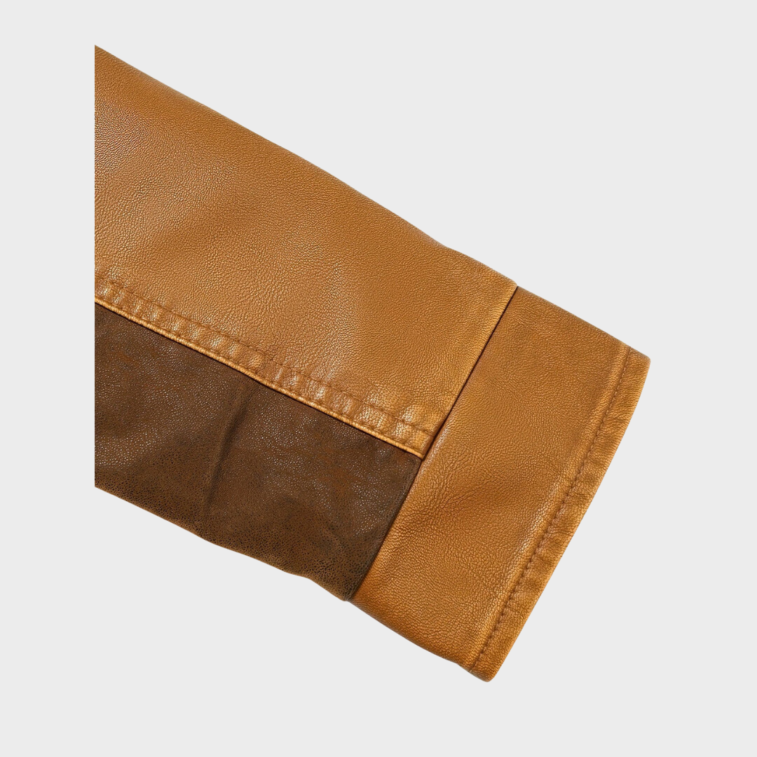 Grimpeurs Veste en Cuir Classique