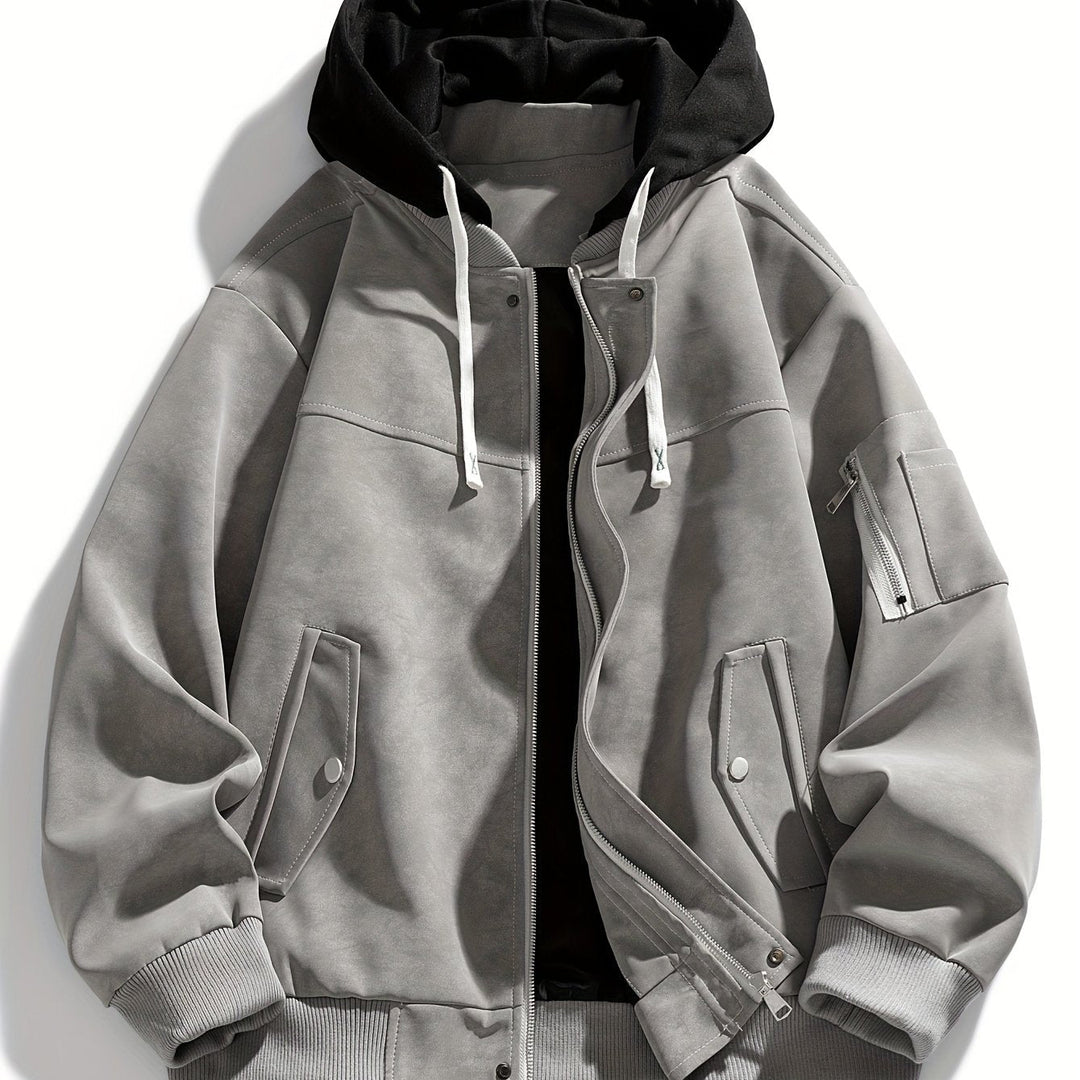 Quentin | Herren Utility-Jacke mit Kapuze