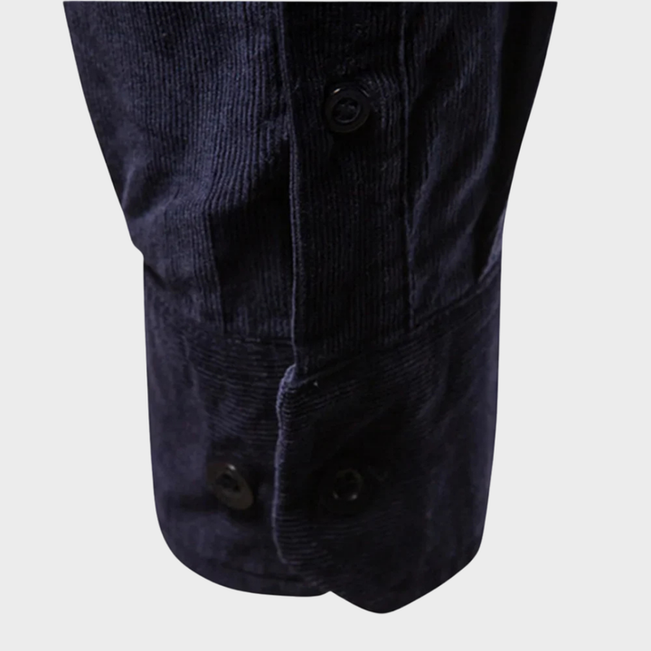 Solid color corduroy long-sleeve shirts