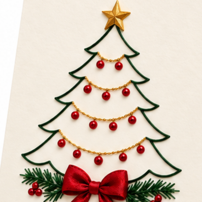 Stitchmas | Weihnachts-Stickset mit vorgedrucktem Muster