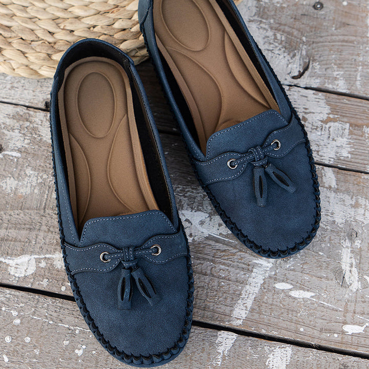 Damen Slipper aus veganem Leder mit weichem Futter – Elegante Mokassins für jeden Tag