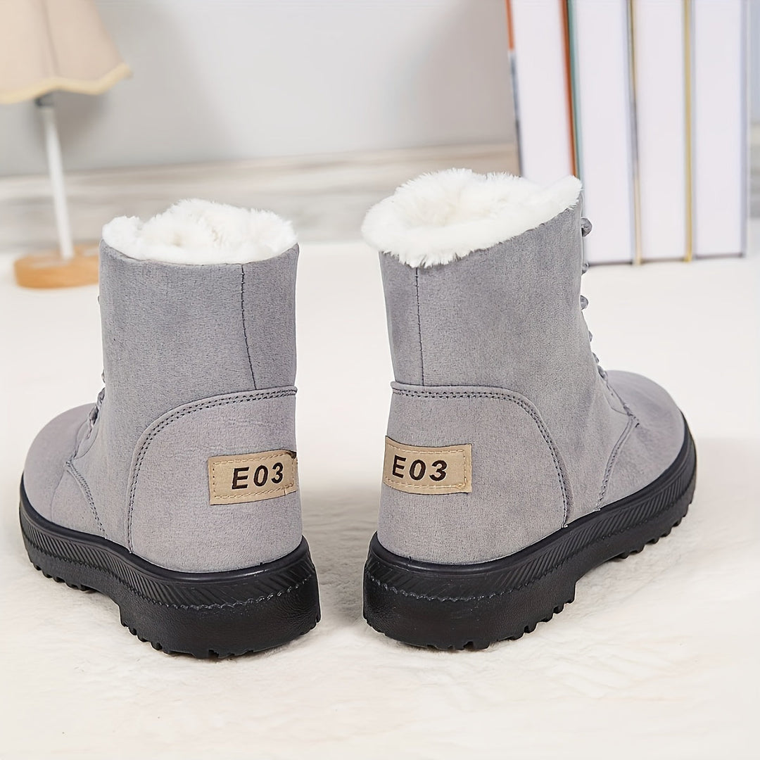 Elsa | Damen Schnür-Ankle-Boots gefüttert