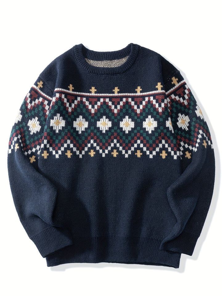 Rhys | Herren Pullover mit Heritage-Muster