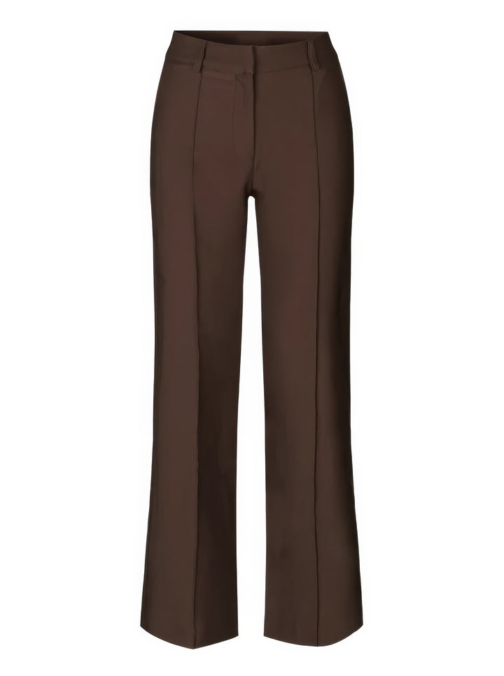 Women's high-waist pants with straight leg – Elegant business look