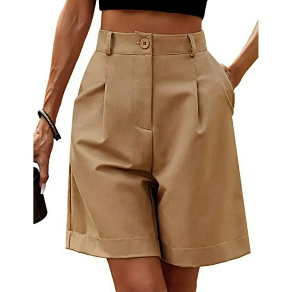 Luxe Lounge Shorts – High-Waist Satin-Feel, Breathable, Vegan