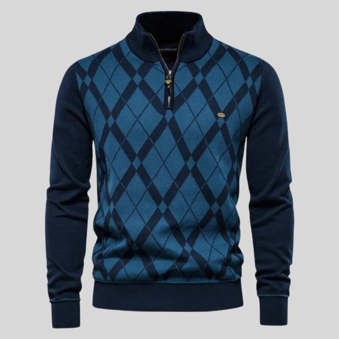 Mark | Argyle Checked Sweater