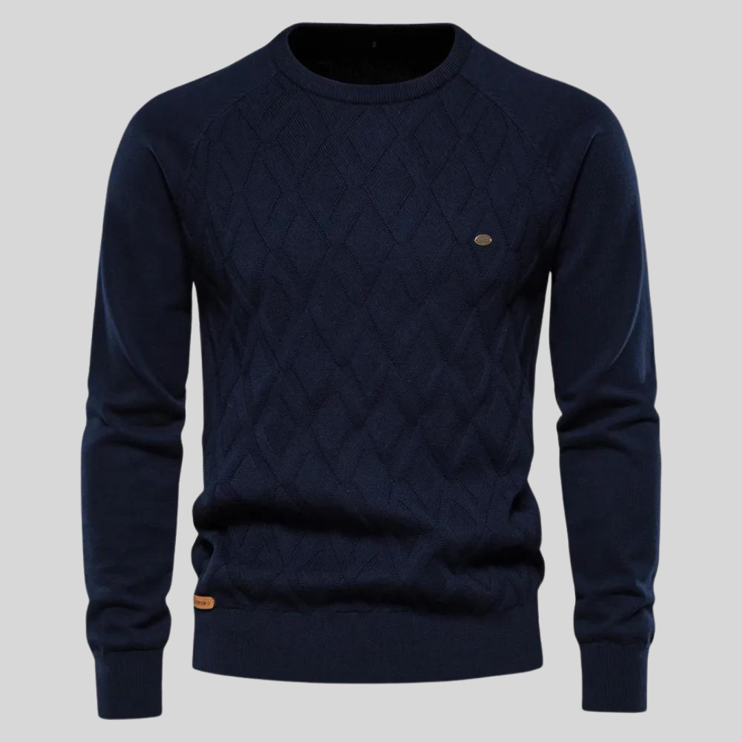 Wesley | Pullover with diamond pattern