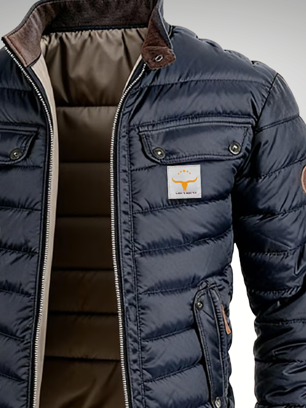 Damian | Herren Steppjacke mit Stehkragen