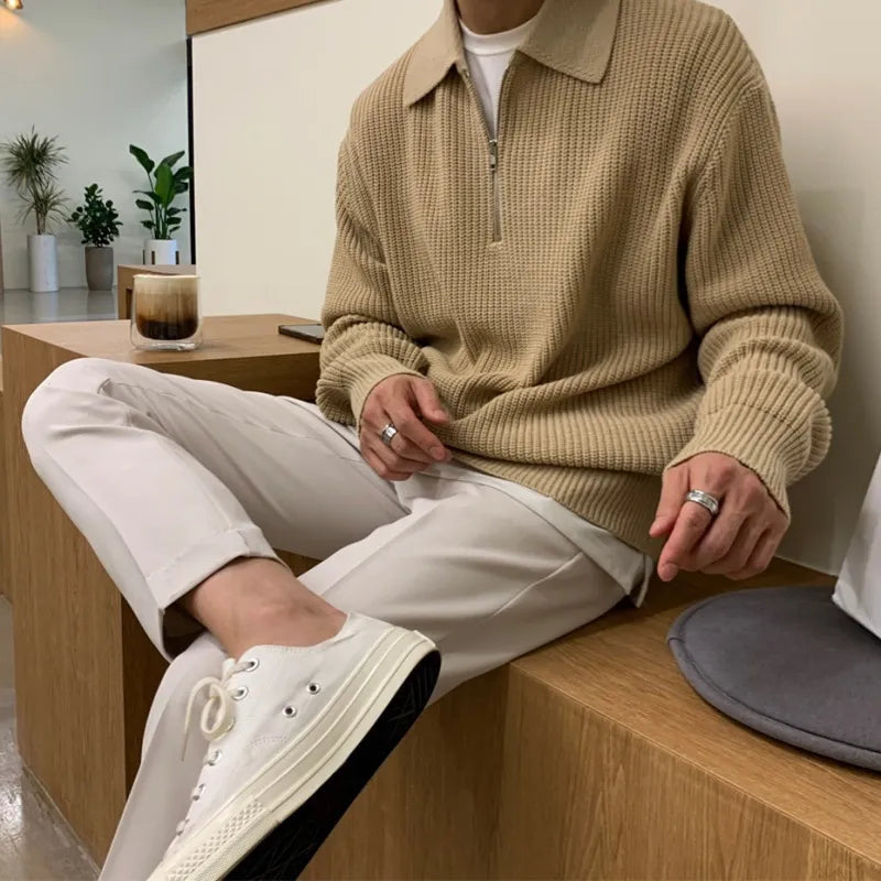 Classic Knit Zip-Up