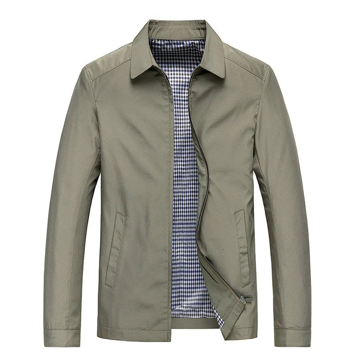 Minimalist Zip-Front Casual Summer Jacket for Men