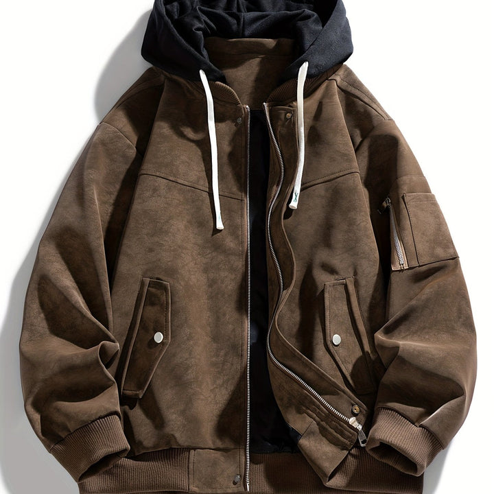 Quentin | Herren Utility-Jacke mit Kapuze
