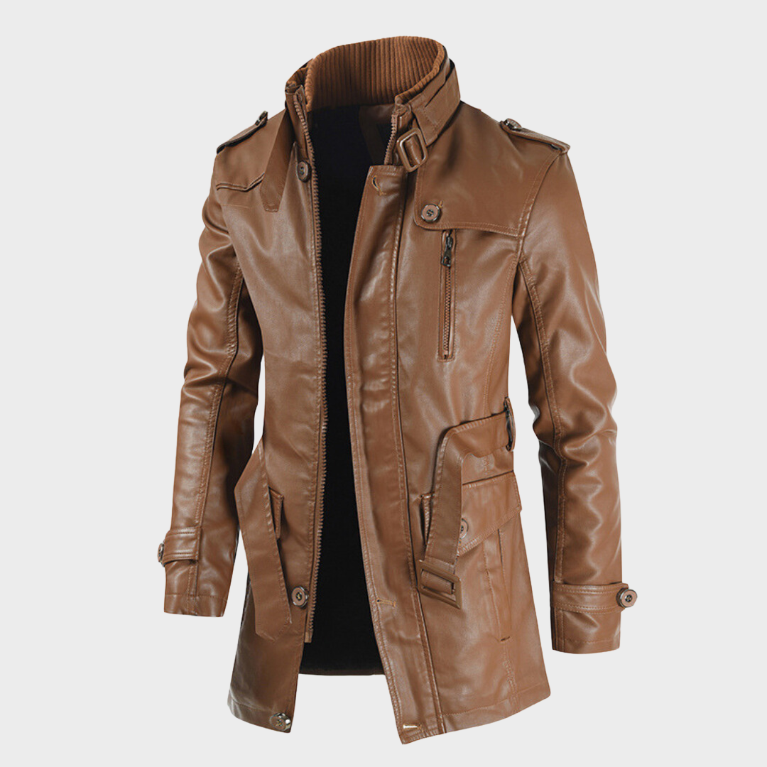 Octona Veste en Cuir Longue