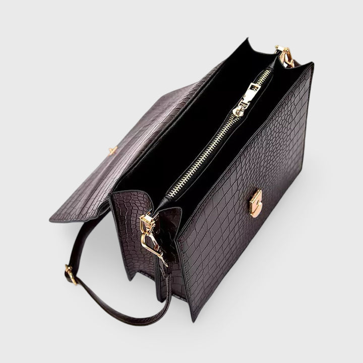 Crossbody Bag Women Croco Look – Vegan Leather & Elegant