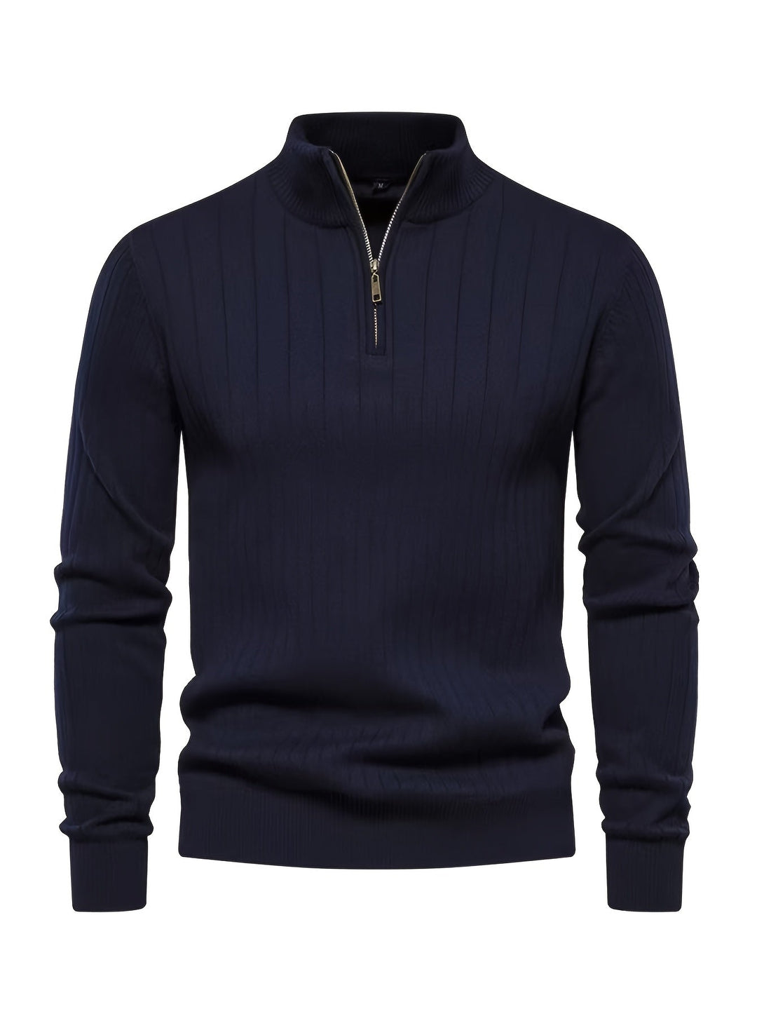 Reid | Herren Pullover mit Stehkragen und Half-Zip