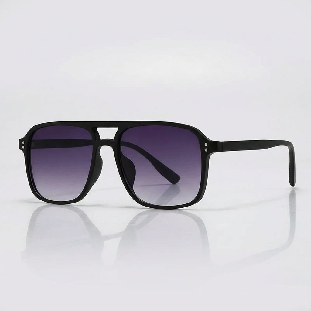 Oversized Retro Square Aviator Sunglasses – Stylish UV Protection Glasses