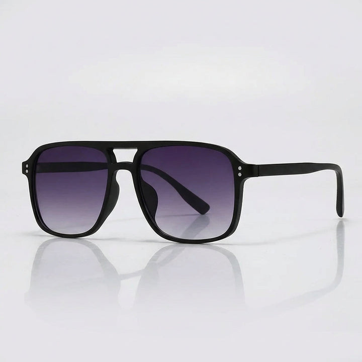 Oversized Retro Square Aviator Sunglasses – Stylish UV Protection Glasses