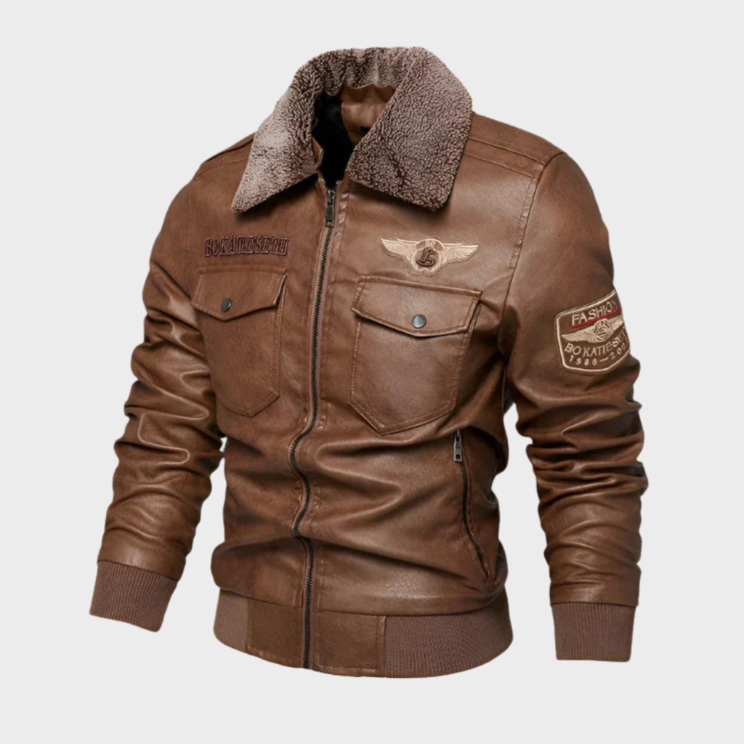 Pilot leather jacket