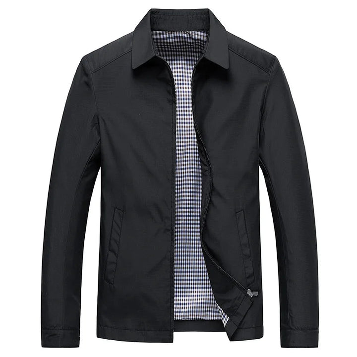 Minimalist Zip-Front Casual Summer Jacket for Men