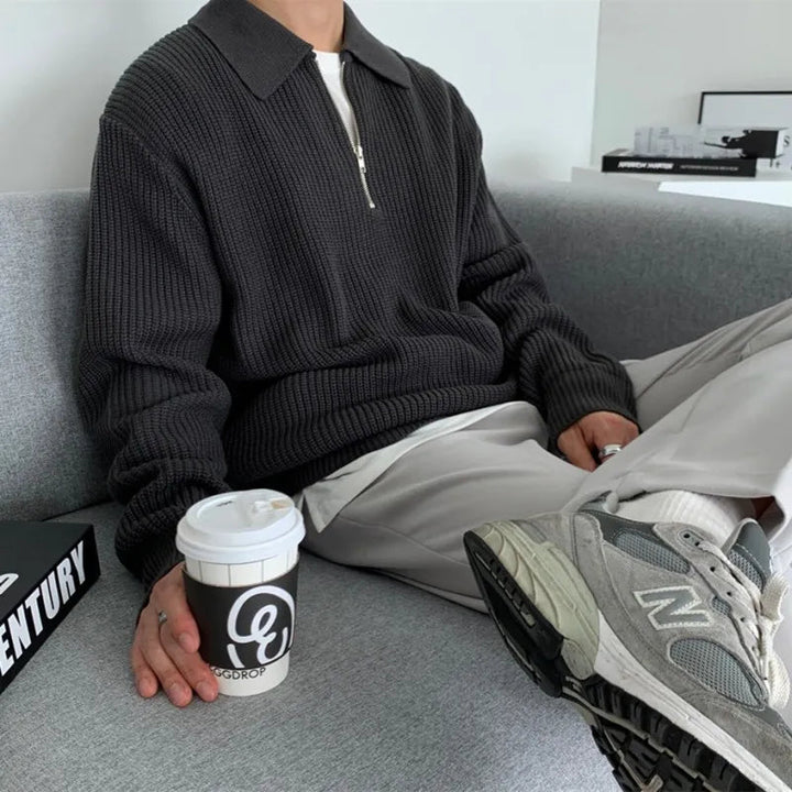Classic Knit Zip-Up