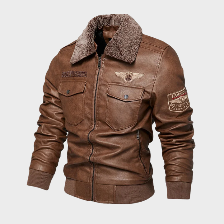 Pilot leather jacket