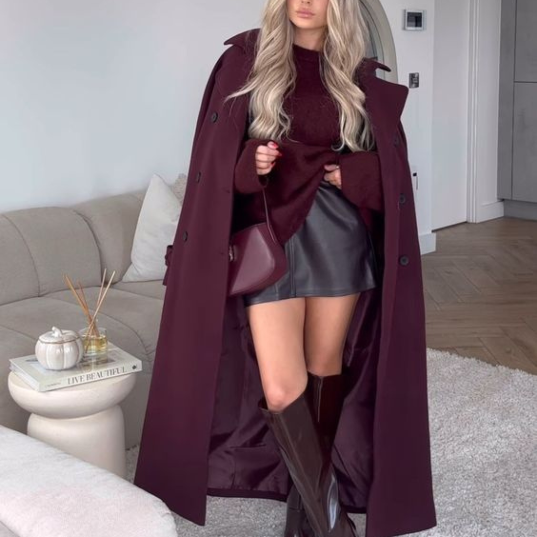 Rosie – Classic Burgundy Jas