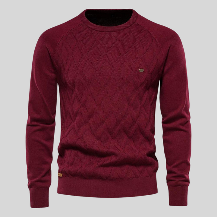 Wesley | Pullover with diamond pattern