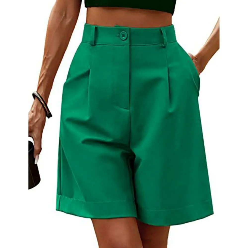 Luxe Lounge Shorts – High-Waist Satin-Feel, Breathable, Vegan