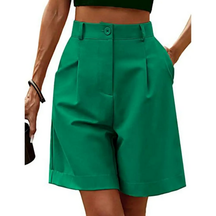 Luxe Lounge Shorts – High-Waist Satin-Feel, Breathable, Vegan