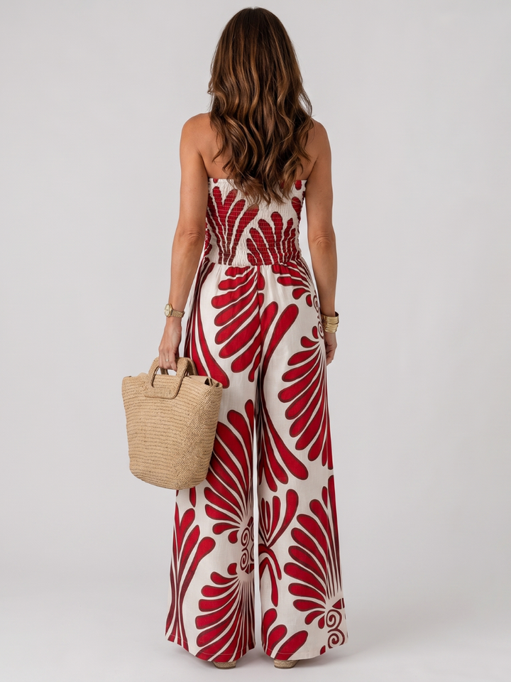 Dyman | Schulterfreies Maxikleid mit fließender Silhouette