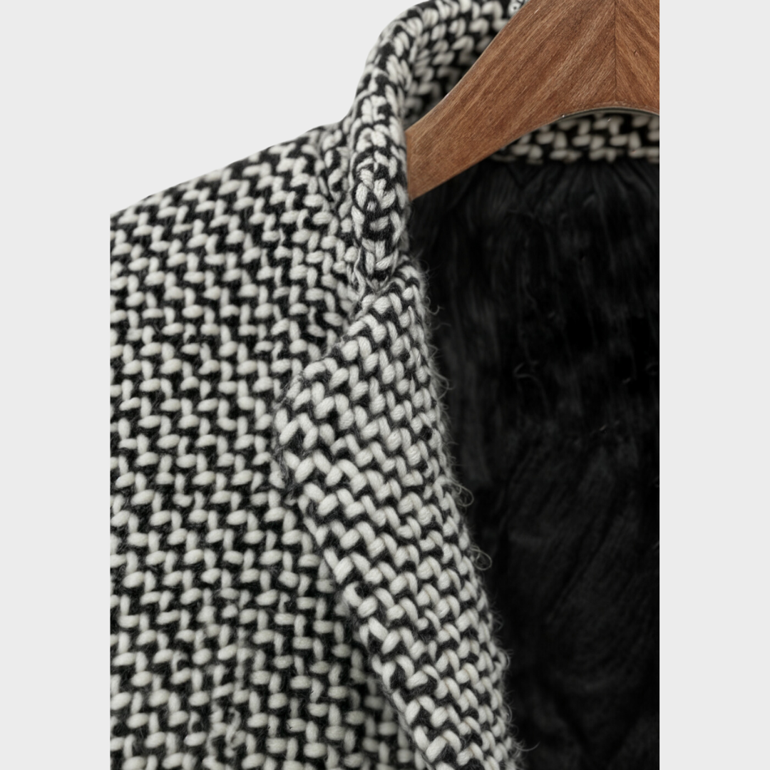 Cherry | Long Jacket Coat made of Wool