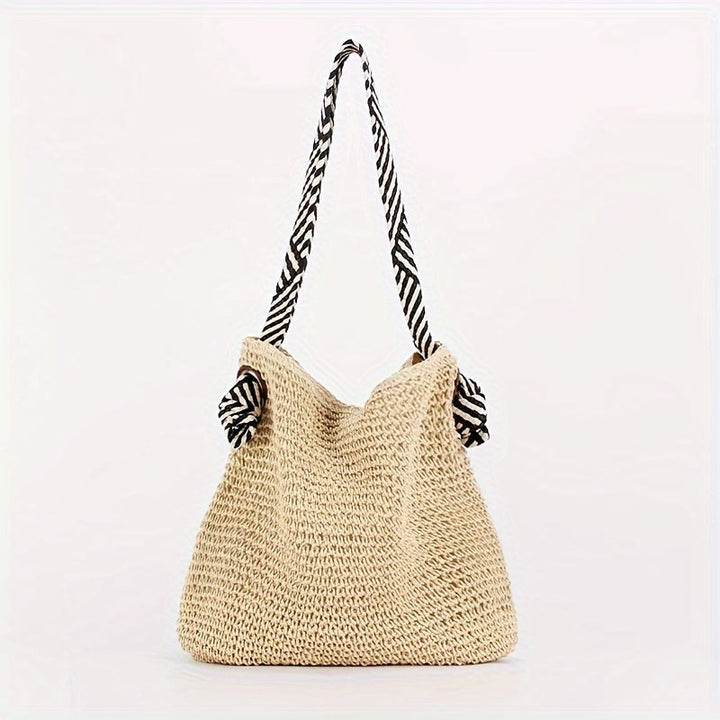 Handgewebte vegane Strandtasche – Boho Sommertasche für Damen