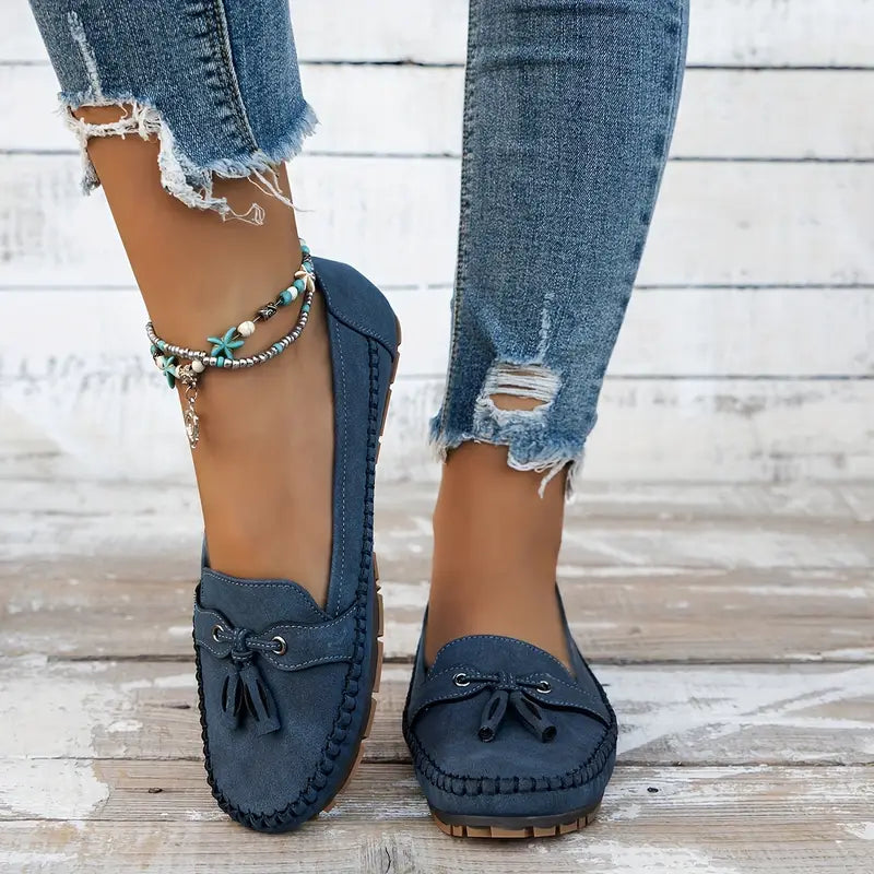 Damen Slipper aus veganem Leder mit weichem Futter – Elegante Mokassins für jeden Tag
