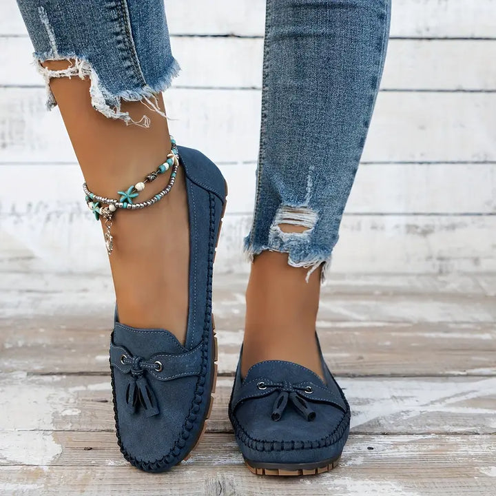 Damen Slipper aus veganem Leder mit weichem Futter – Elegante Mokassins für jeden Tag