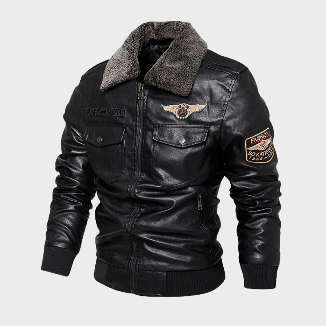 Pilot leather jacket