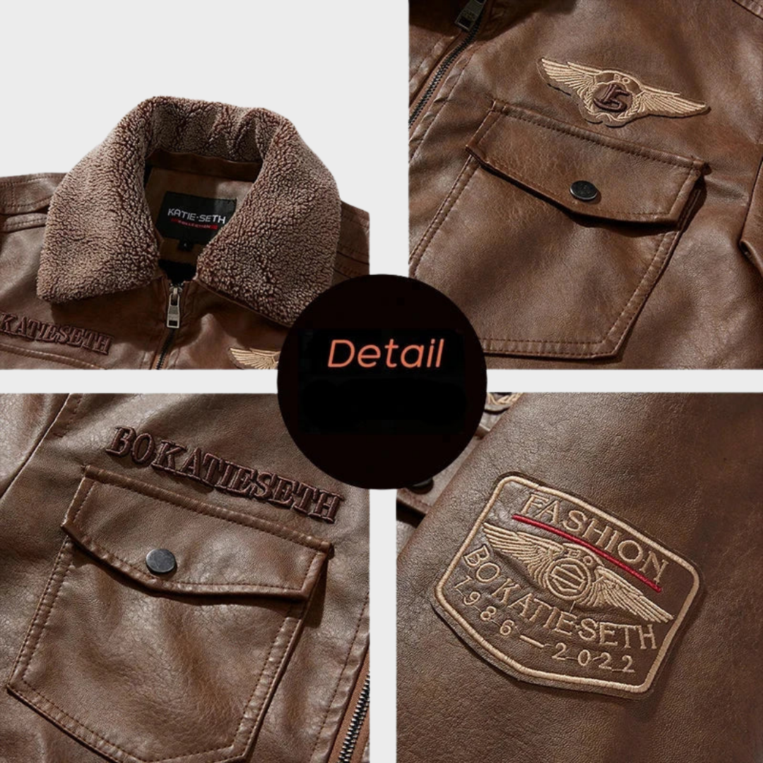 Pilot leather jacket