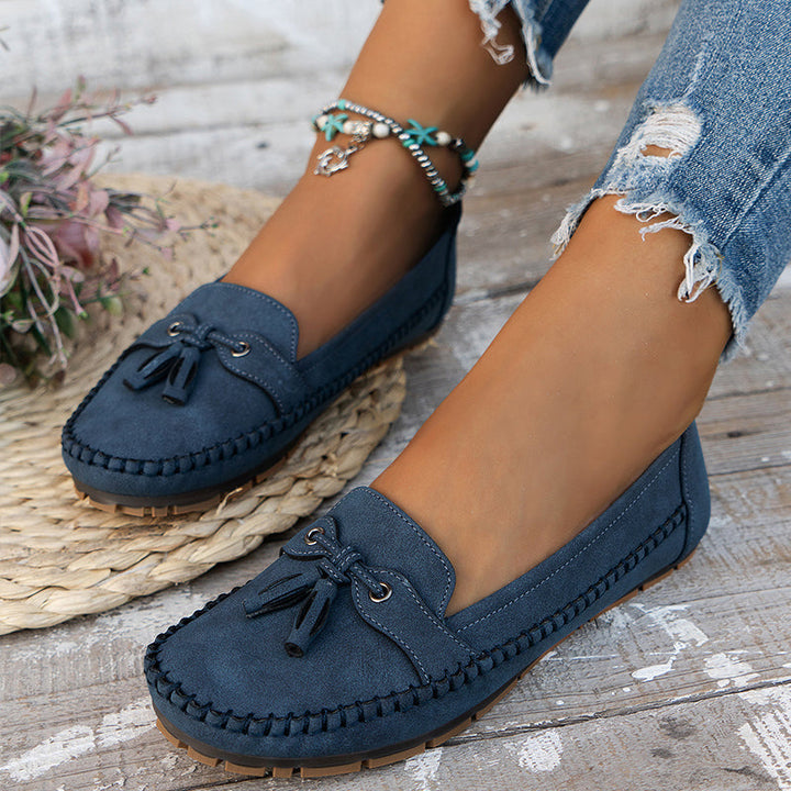 Damen Slipper aus veganem Leder mit weichem Futter – Elegante Mokassins für jeden Tag