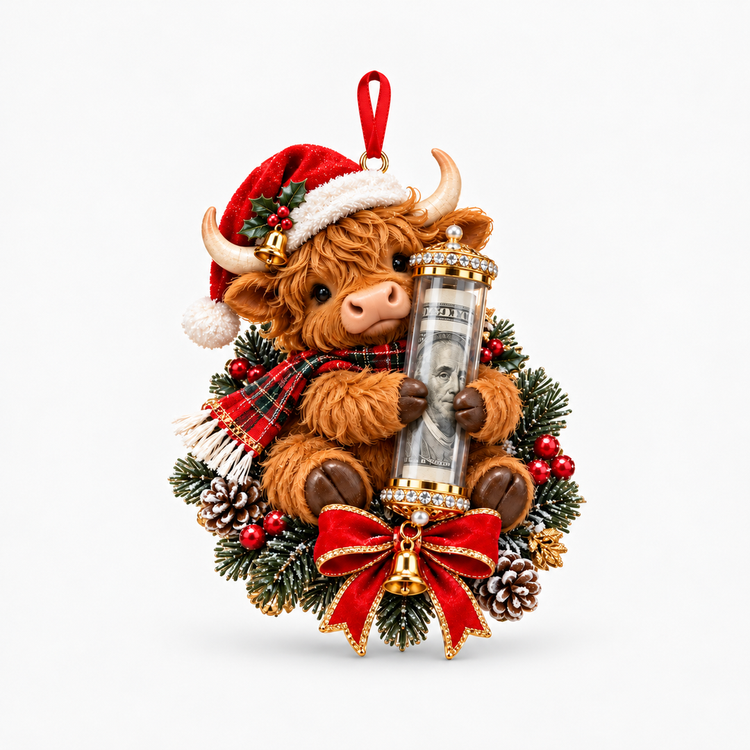 Merrymitts | Plüsch-Weihnachtsornament mit Geldfach