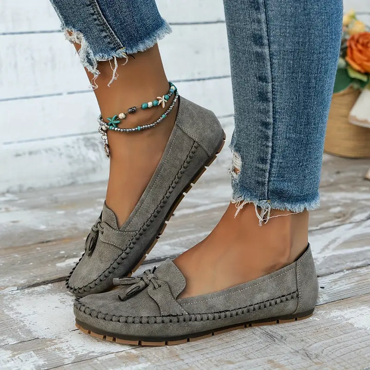 Damen Slipper aus veganem Leder mit weichem Futter – Elegante Mokassins für jeden Tag