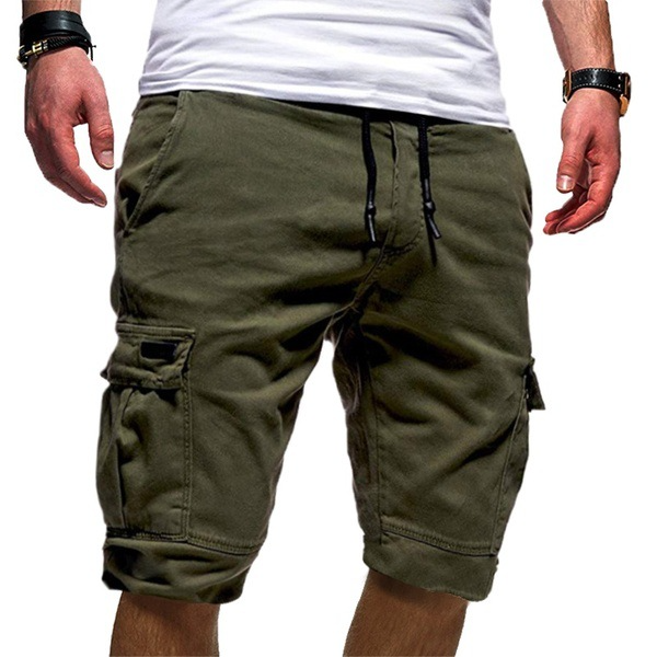 Men's Slim Fit Cargo Shorts with Multiple Pockets – Casual Utility Shorts