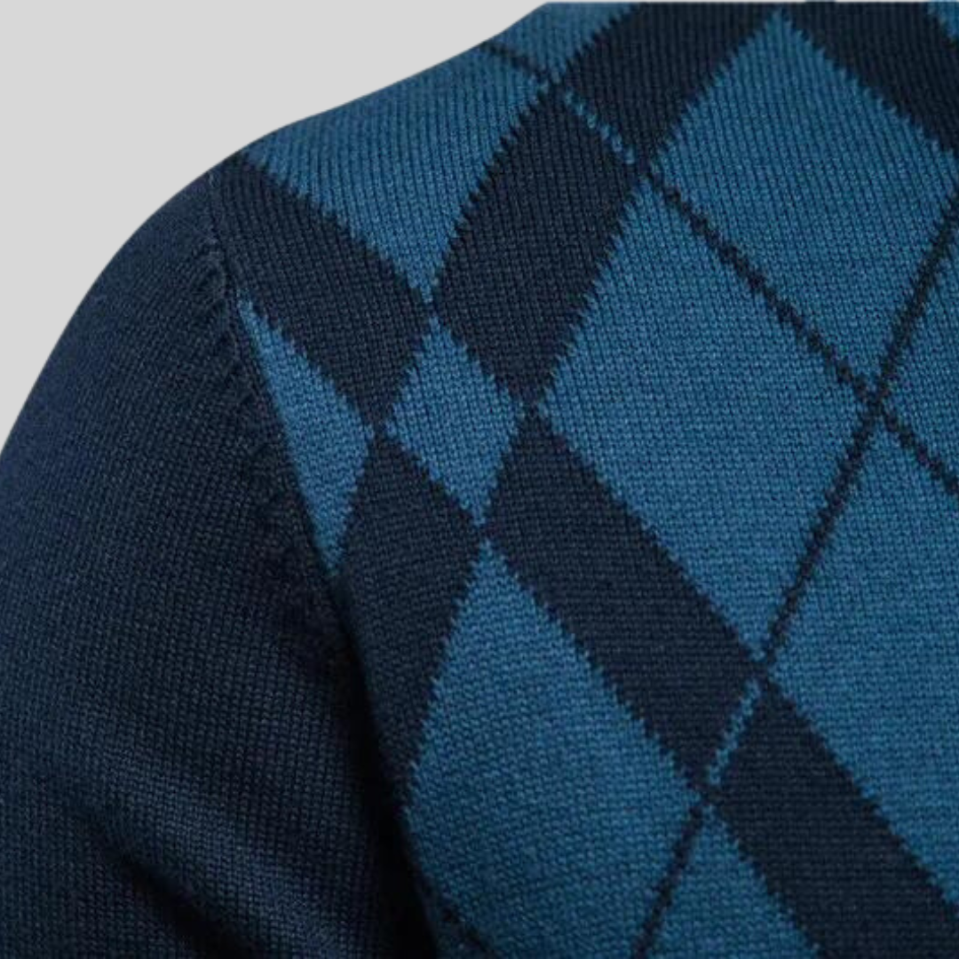 Mark | Argyle Checked Sweater
