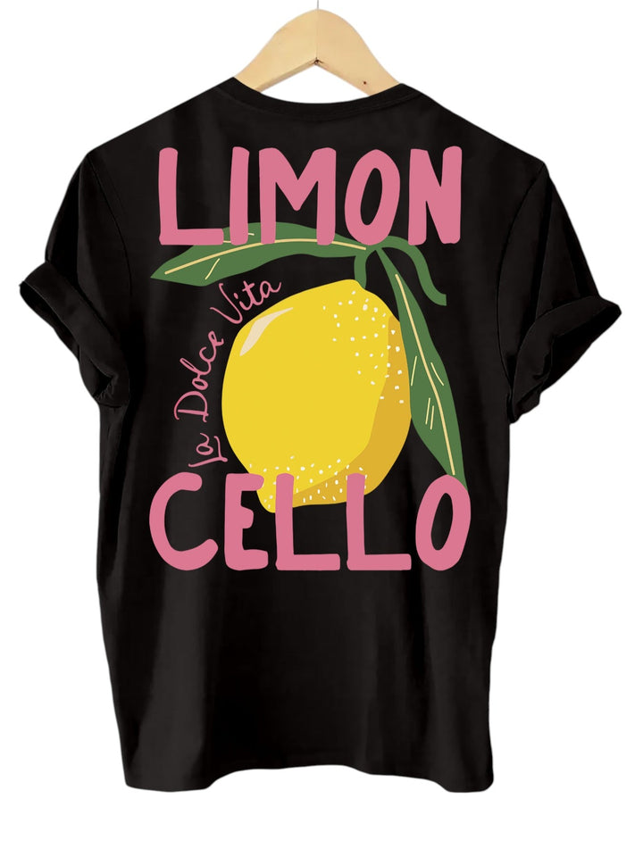 Limoncello Summer T-Shirt with Lemon Print – Oversized Unisex