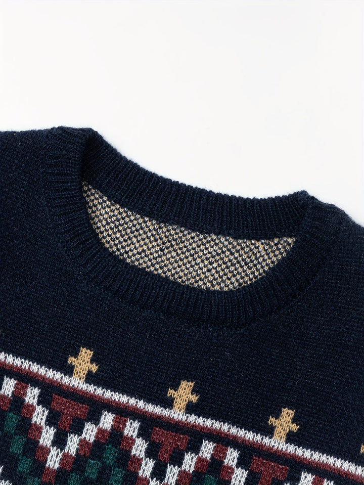 Rhys | Herren Pullover mit Heritage-Muster