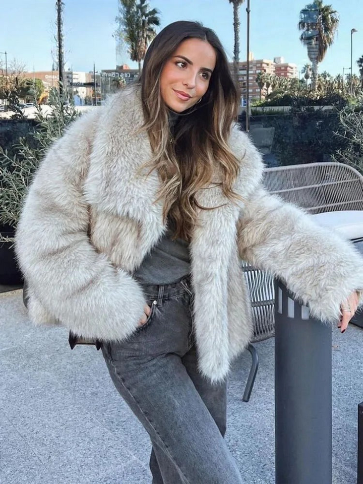 Olive | Fur Jacket