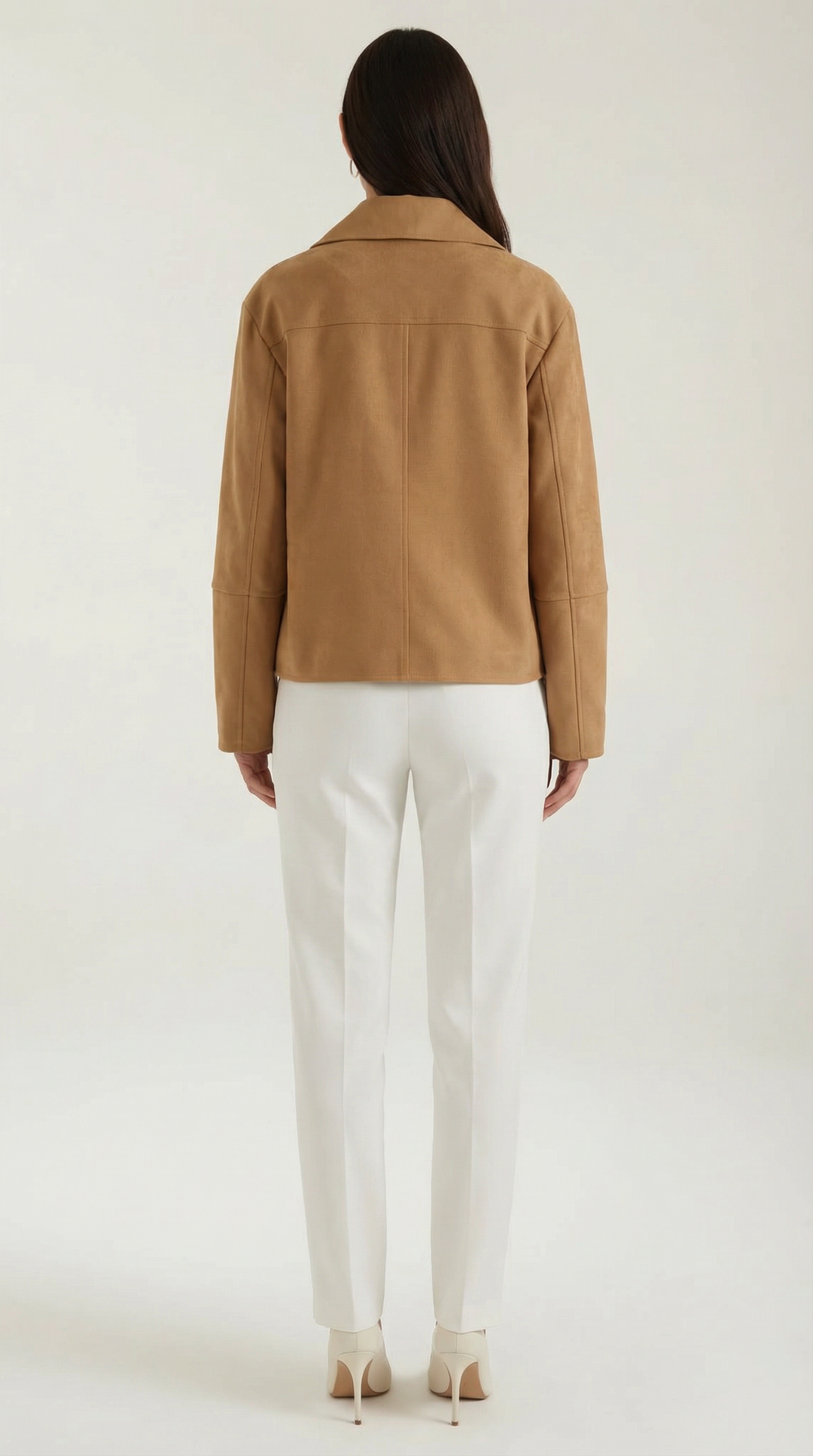 Damen Kurze Jacke mit Knopfleiste Für Casual Tage