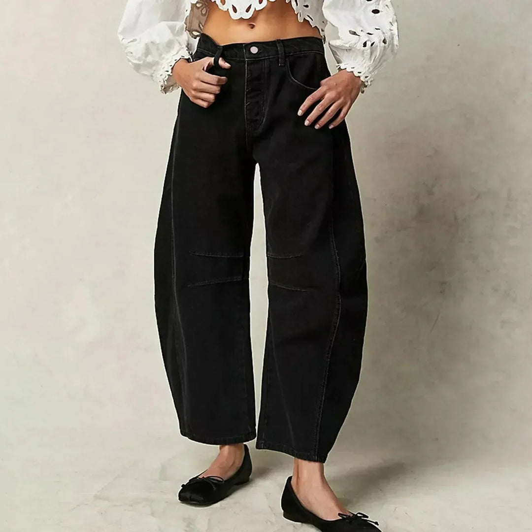 Pantalon large pour femme, confortable, à coupe décontractée