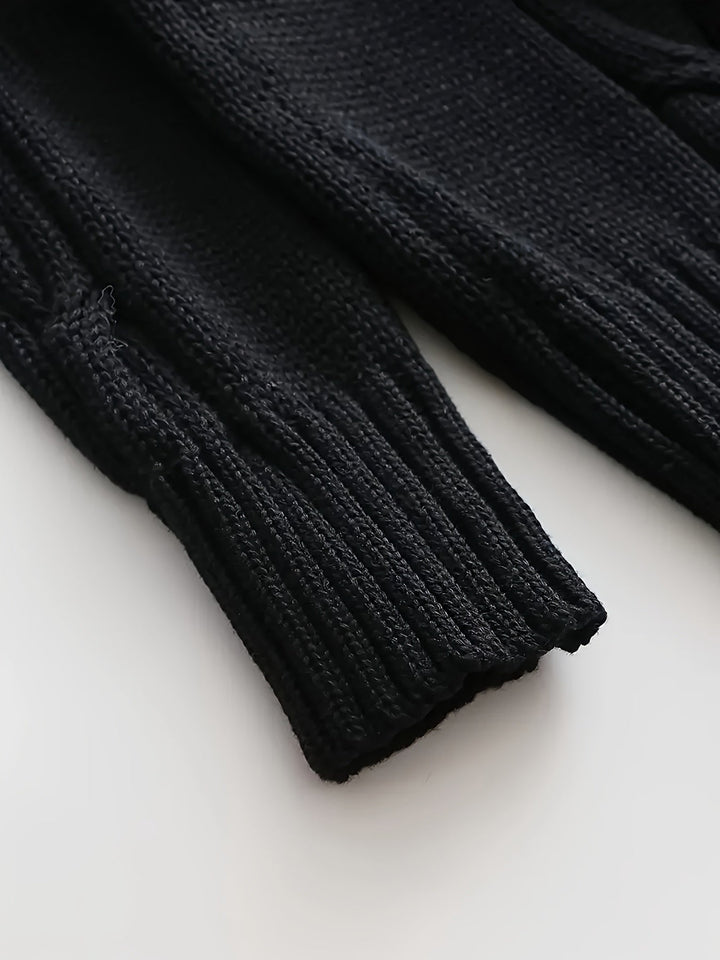 Donovan Herren Kabelstrick-Cardigan mit Knopfleiste