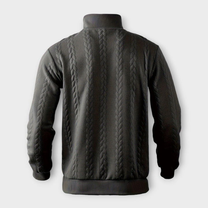 Randall | élégant Pull à demi-zip vintage