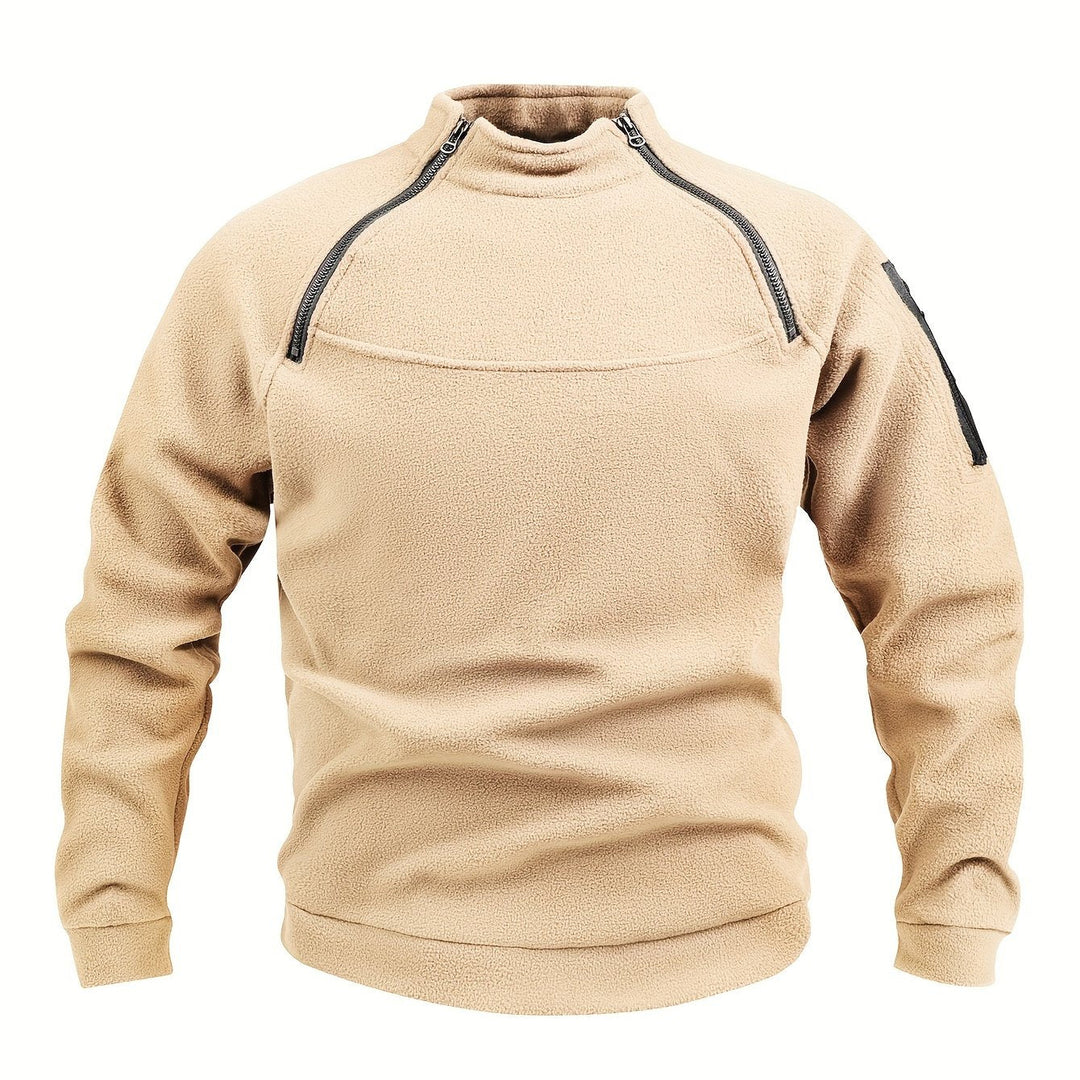 Nolan | Herren Pullover mit Zip-Detail und Stehkragen